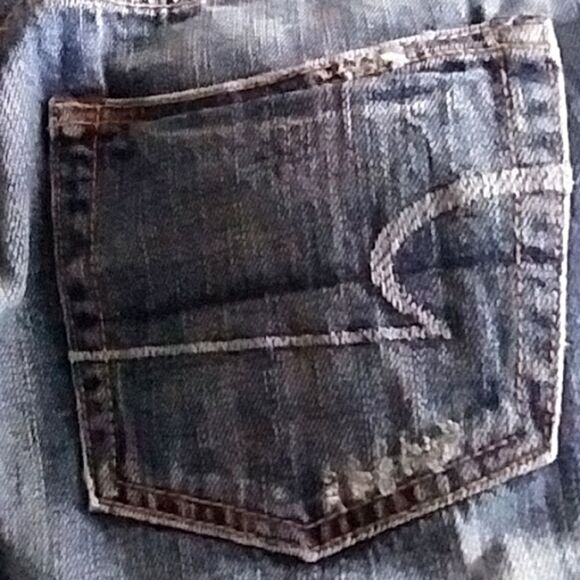 American Eagle Ex- Boyfriend Jeans Distressed Medium Wash - Picture 10 of 11